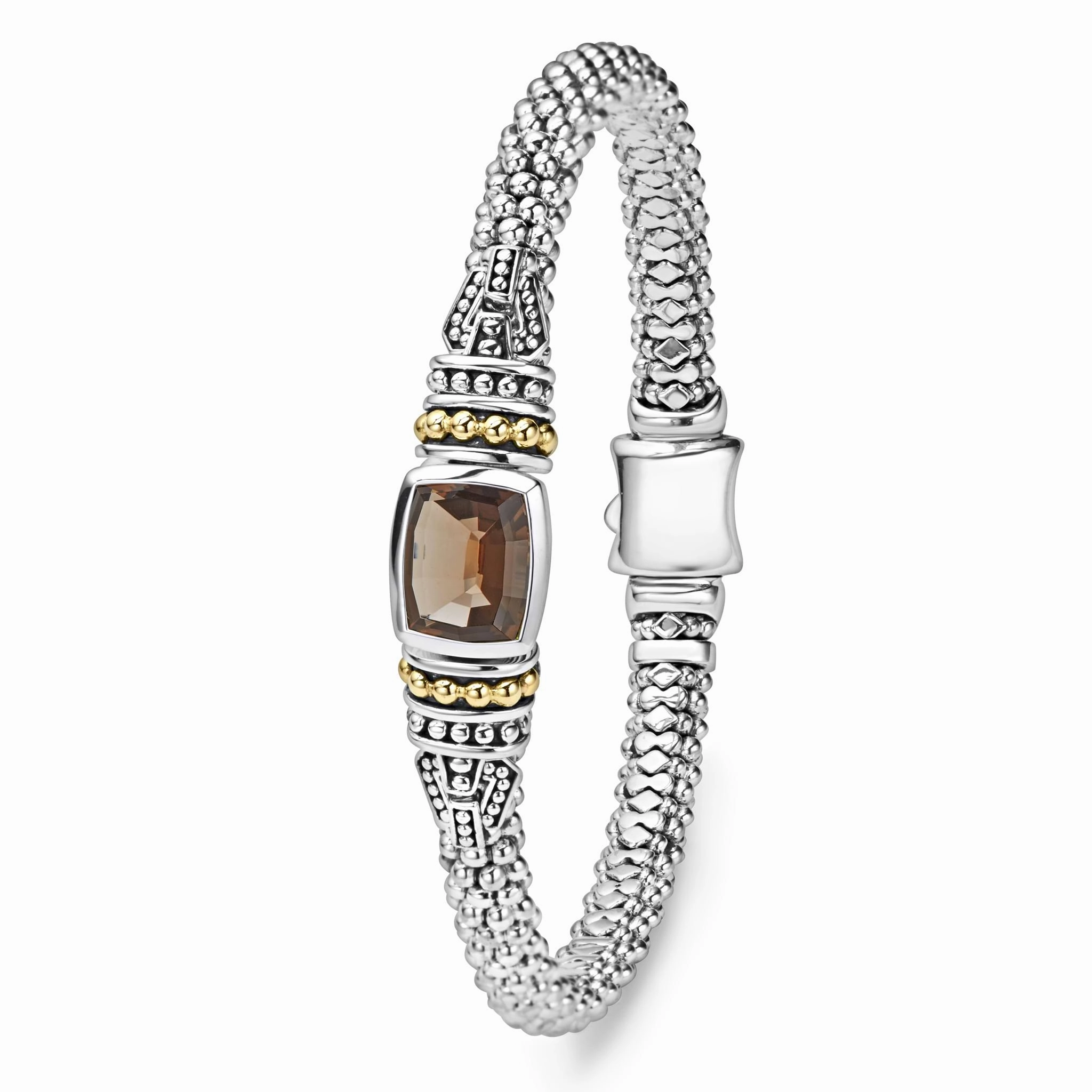 Rittenhouse Smokey Quartz Gemstone Caviar Bracelet