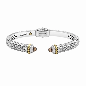 Rittenhouse Smokey Quartz Gemstone Cuff Bracelet