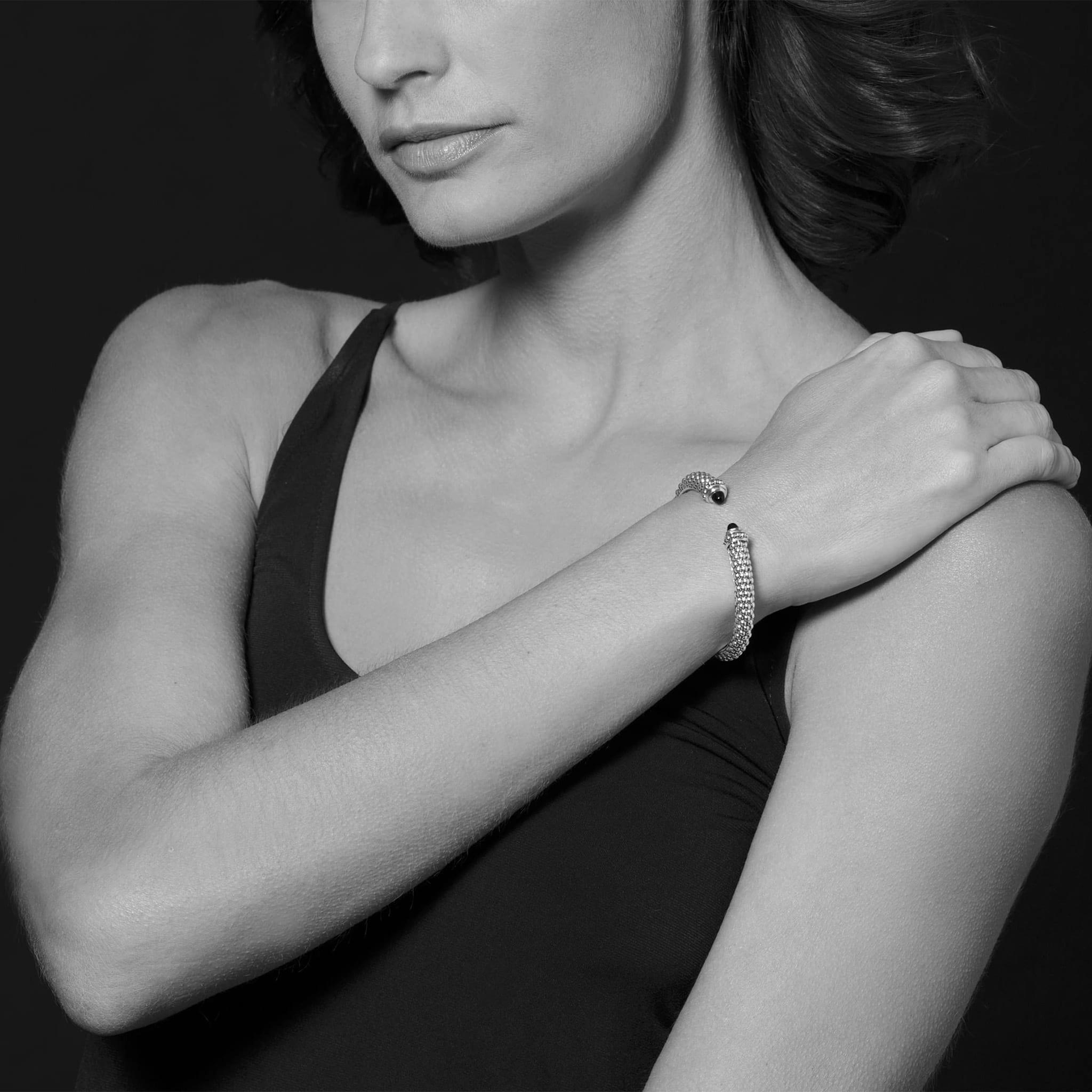 Rittenhouse Smokey Quartz Gemstone Cuff Bracelet