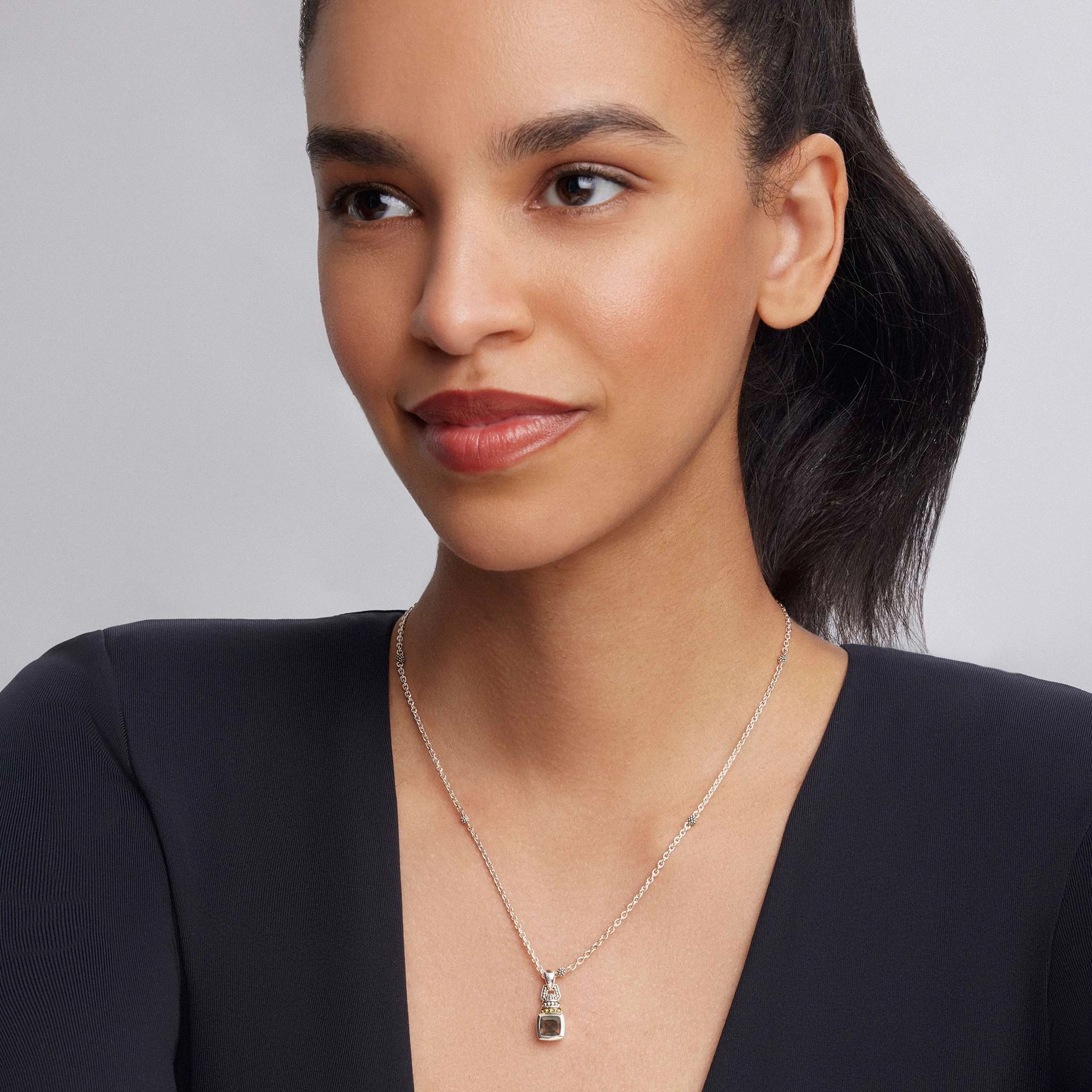Rittenhouse Smokey Quartz Gemstone Pendant Necklace