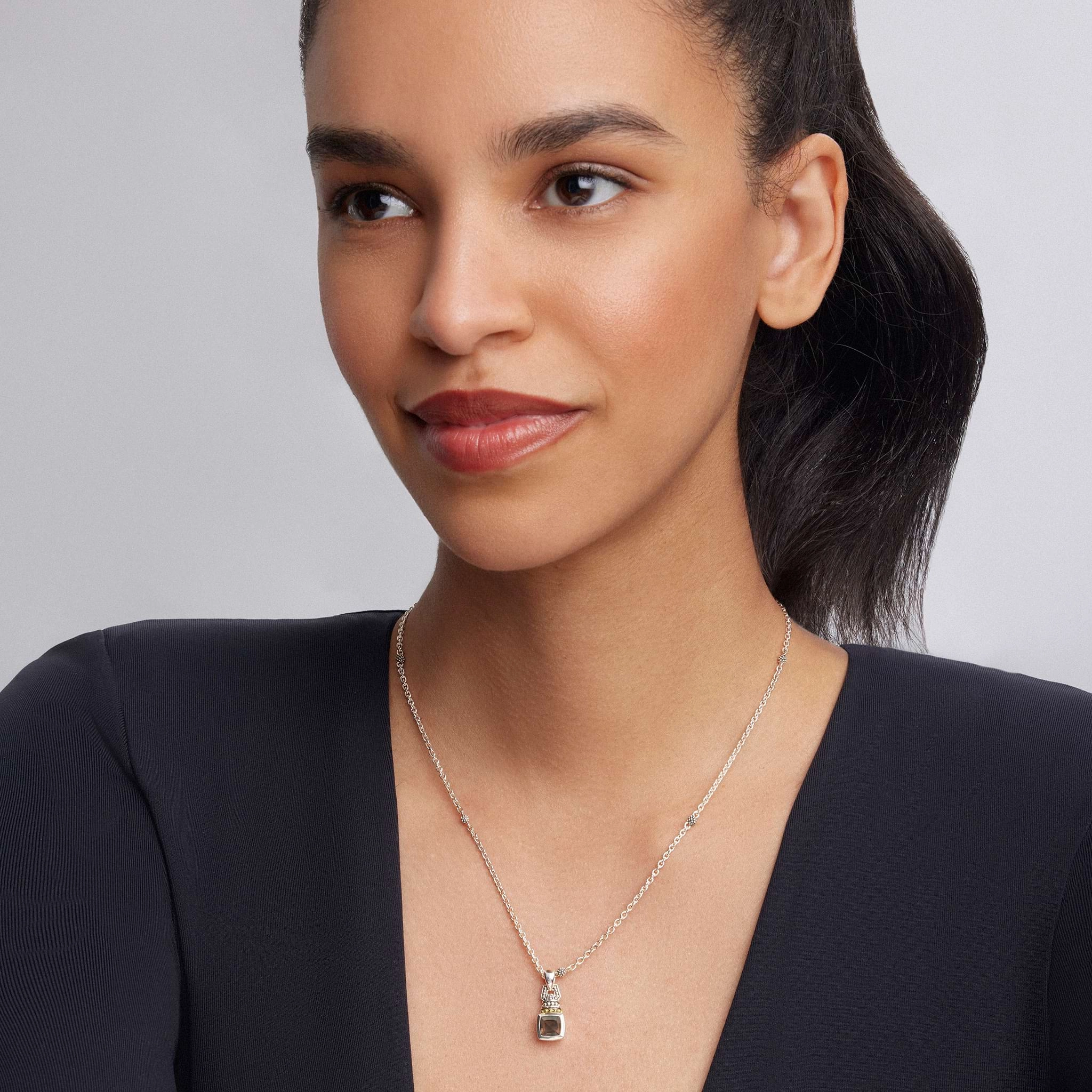 Rittenhouse Smokey Quartz Gemstone Pendant Necklace
