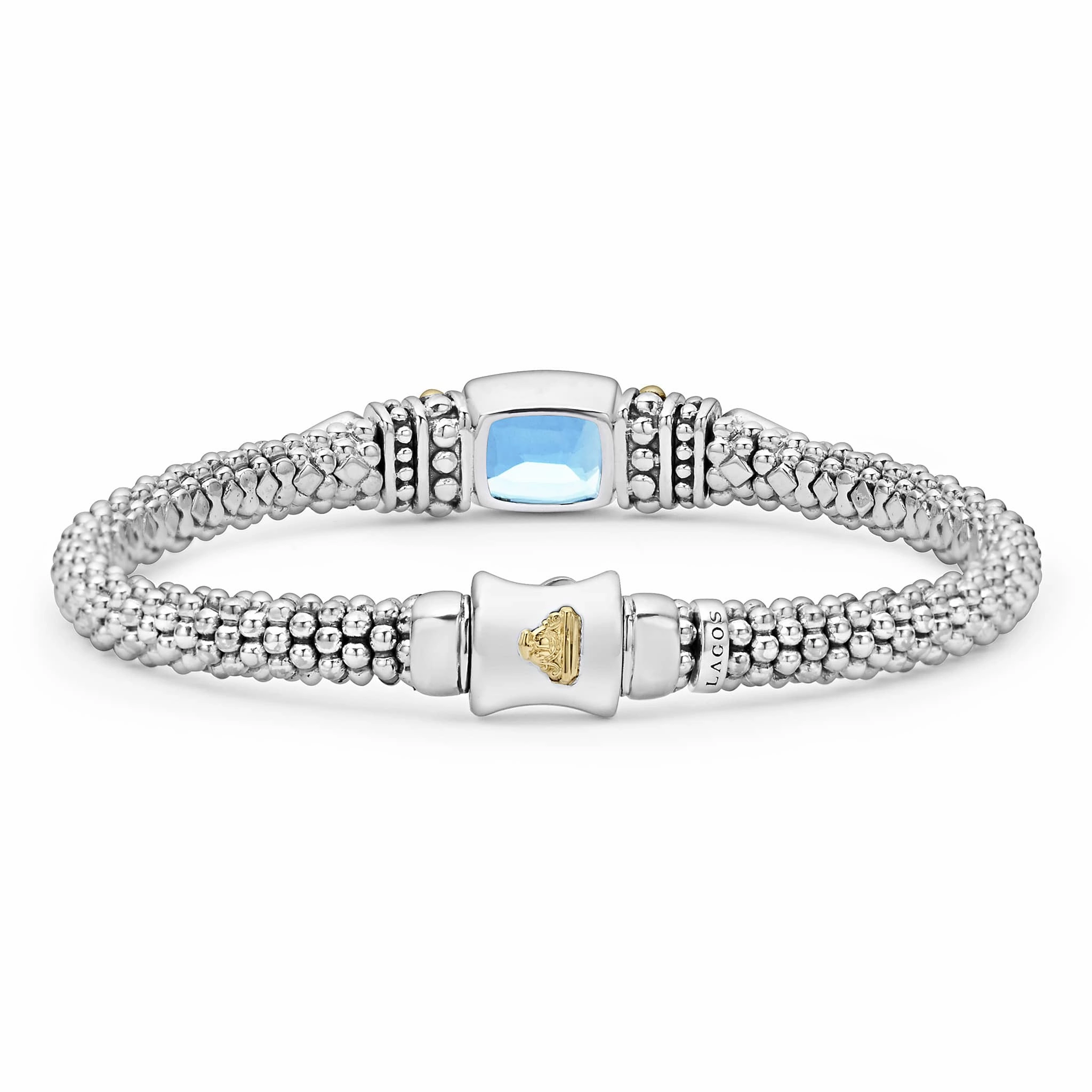 Rittenhouse Swiss Blue Topaz Caviar Bracelet | 6mm