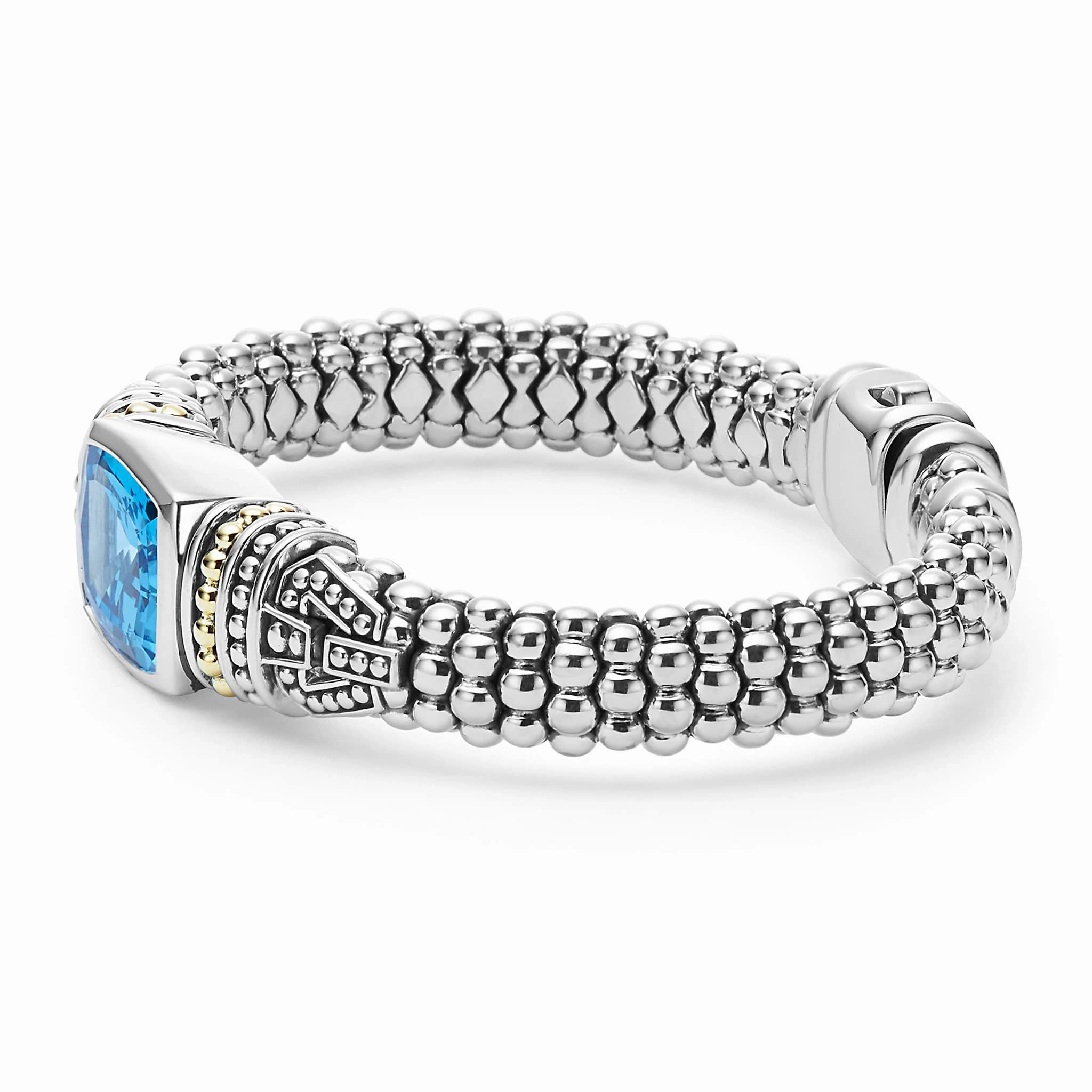 Rittenhouse Swiss Blue Topaz Caviar Bracelet | 9mm