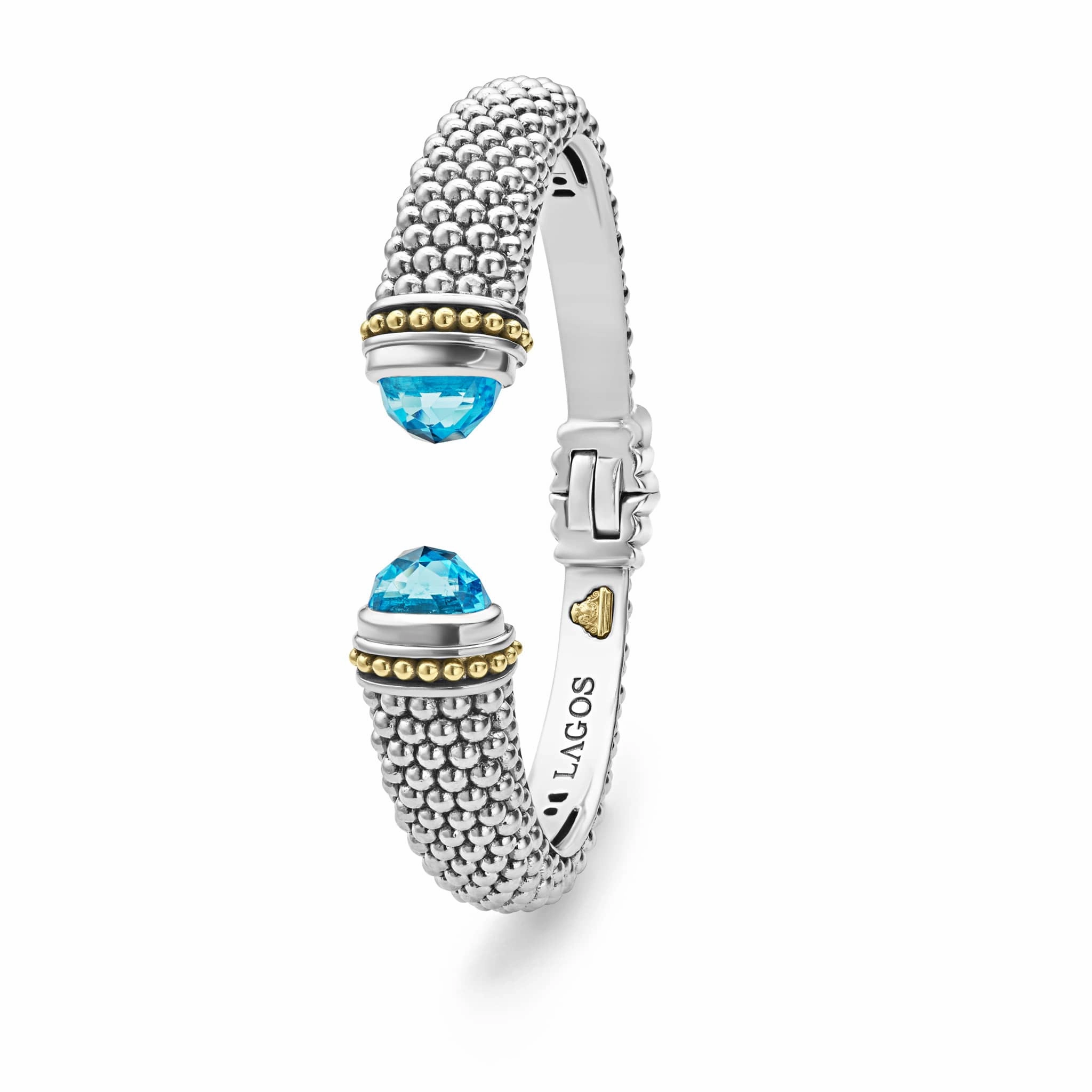 Rittenhouse Swiss Blue Topaz Cuff Bracelet | 12mm