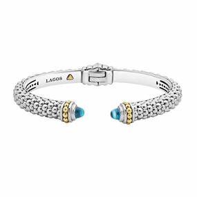 Rittenhouse Swiss Blue Topaz Cuff Bracelet | 8mm