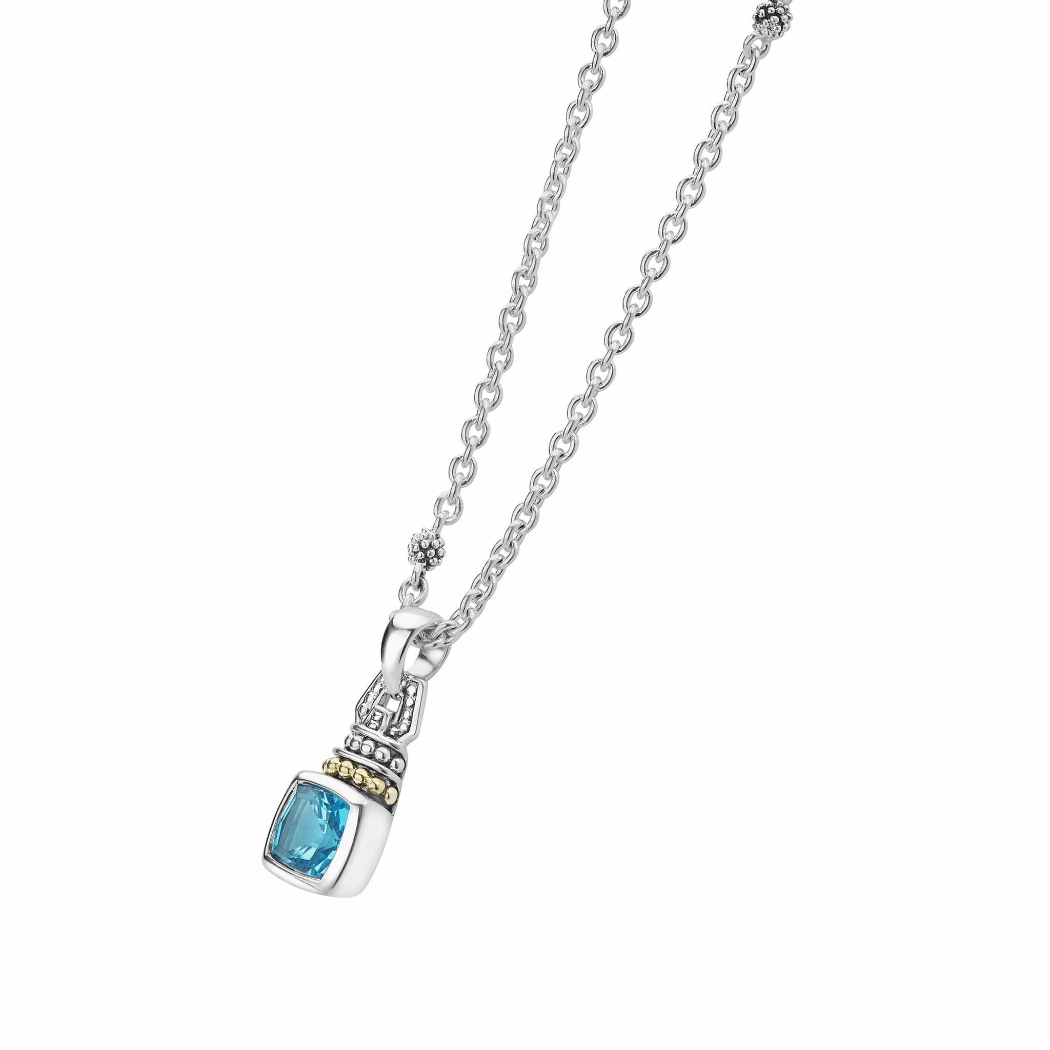 Rittenhouse Swiss Blue Topaz Pendant Necklace
