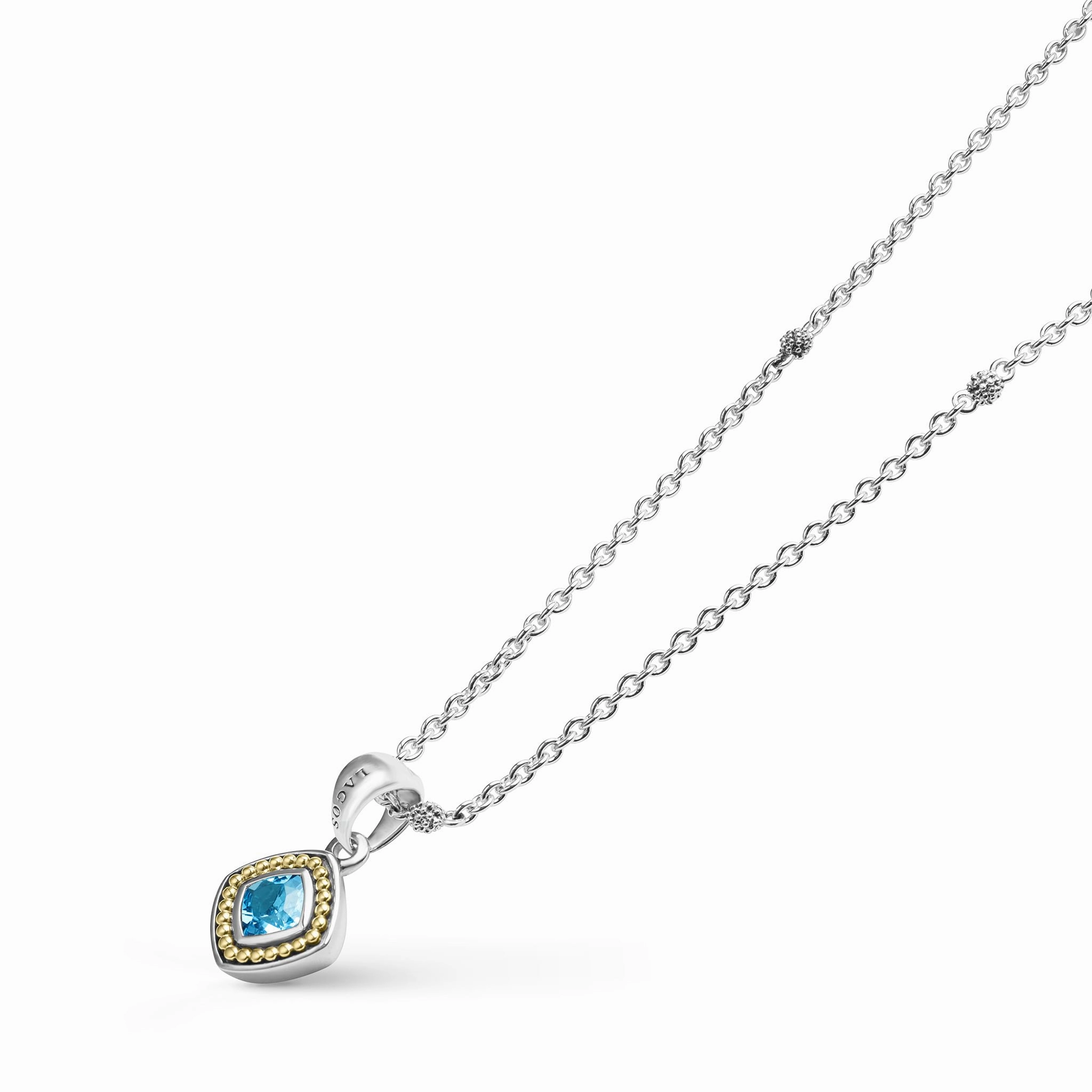 Rittenhouse Swiss Blue Topaz Pendant Necklace