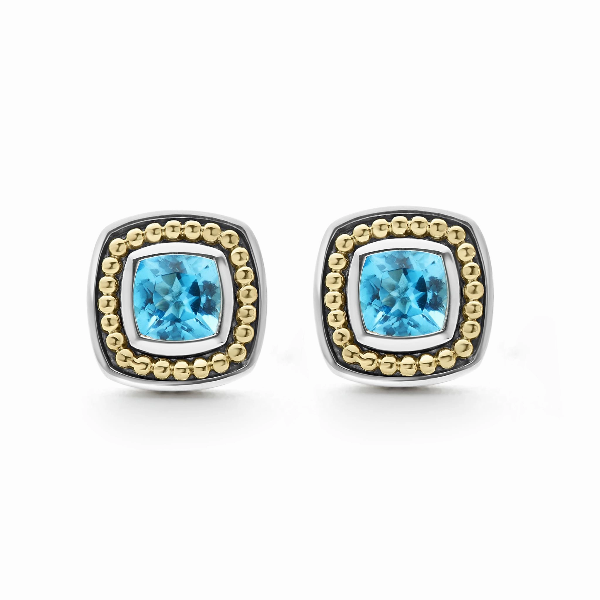 Rittenhouse Swiss Blue Topaz Stud Earrings