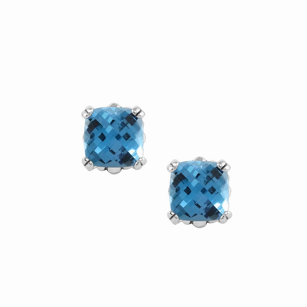 Rittenhouse Swiss Blue Topaz Stud Earrings
