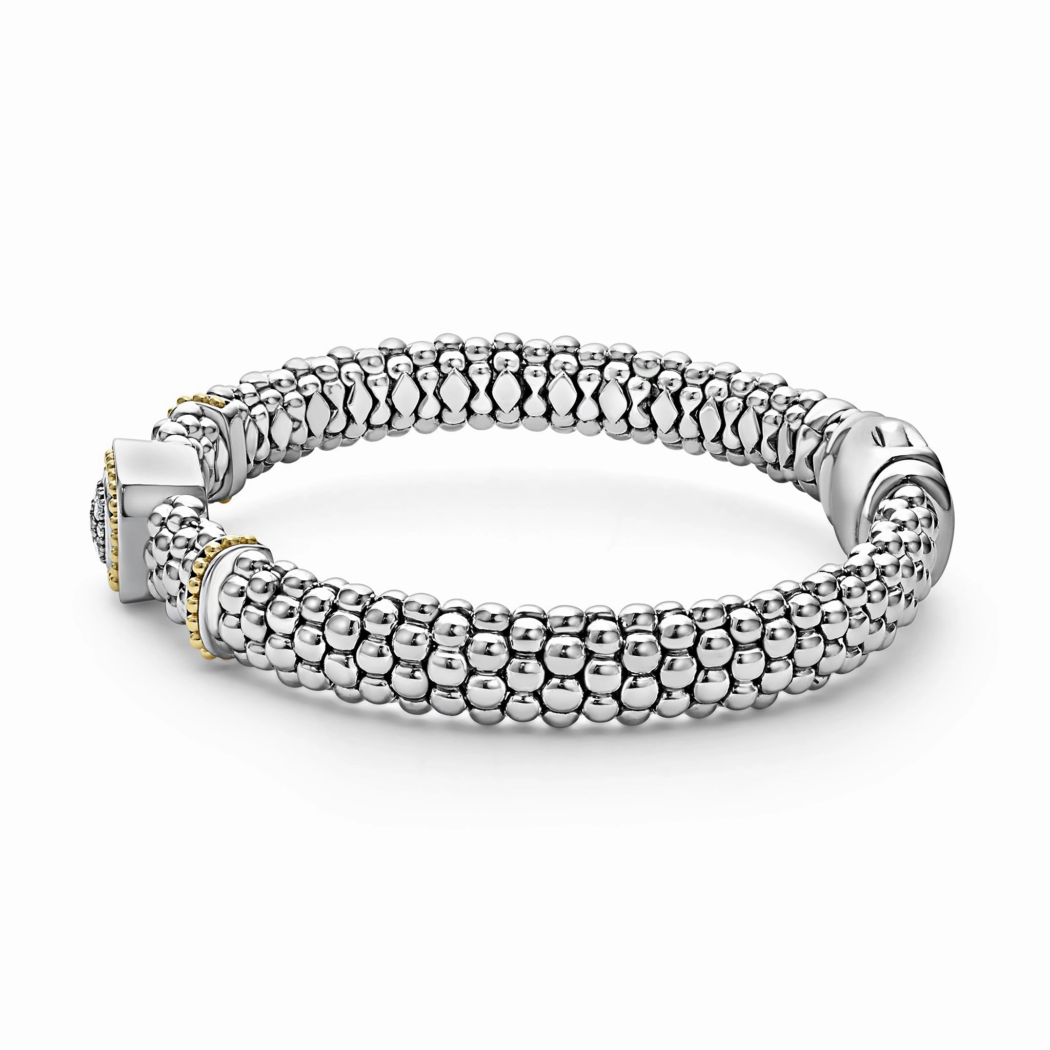 Rittenhouse Two-Tone Diamond Caviar Bracelet | 9mm