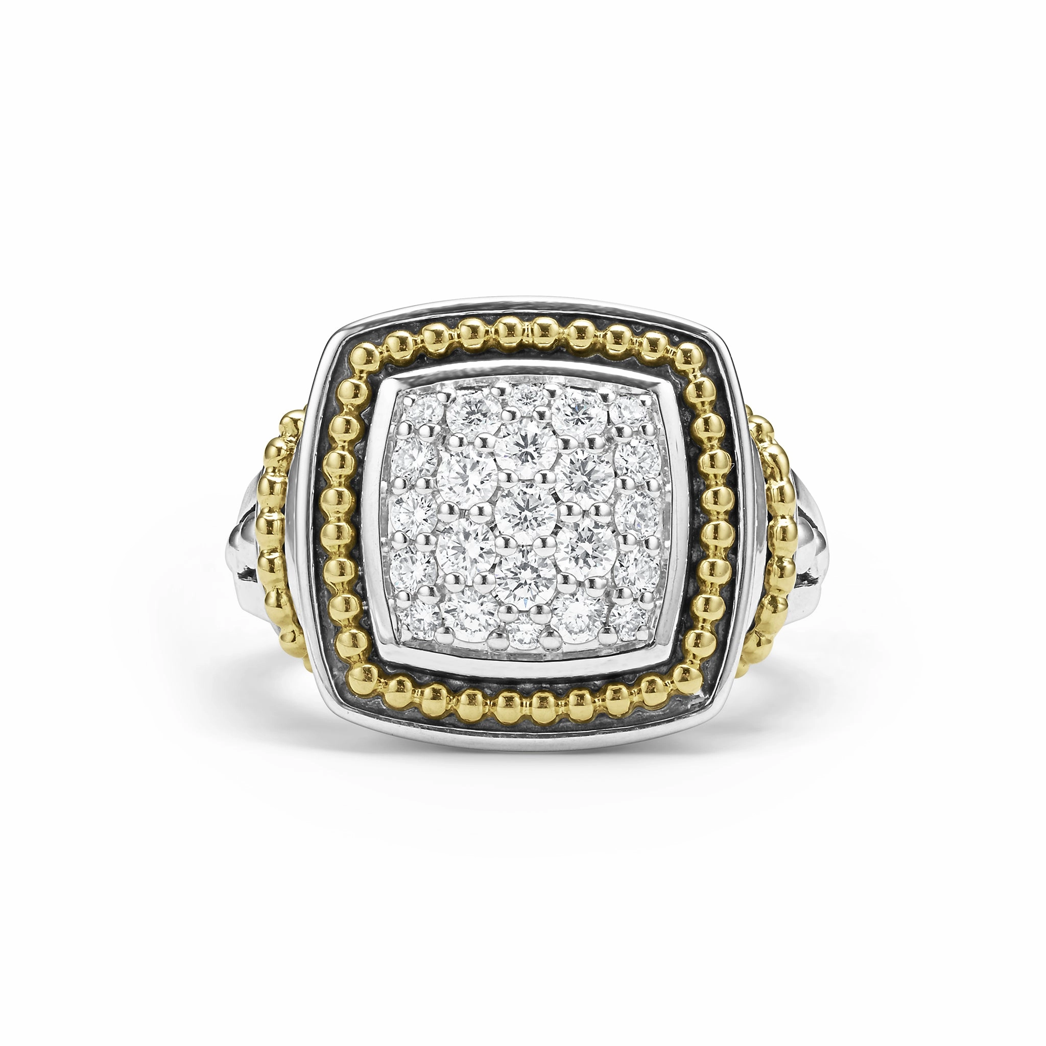 Rittenhouse Two-Tone Diamond Square Ring