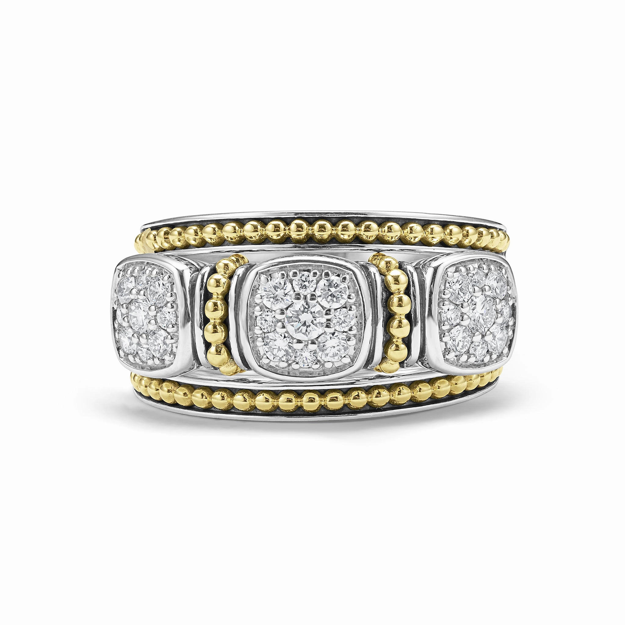 Rittenhouse Two-Tone Diamond Stacking Rings