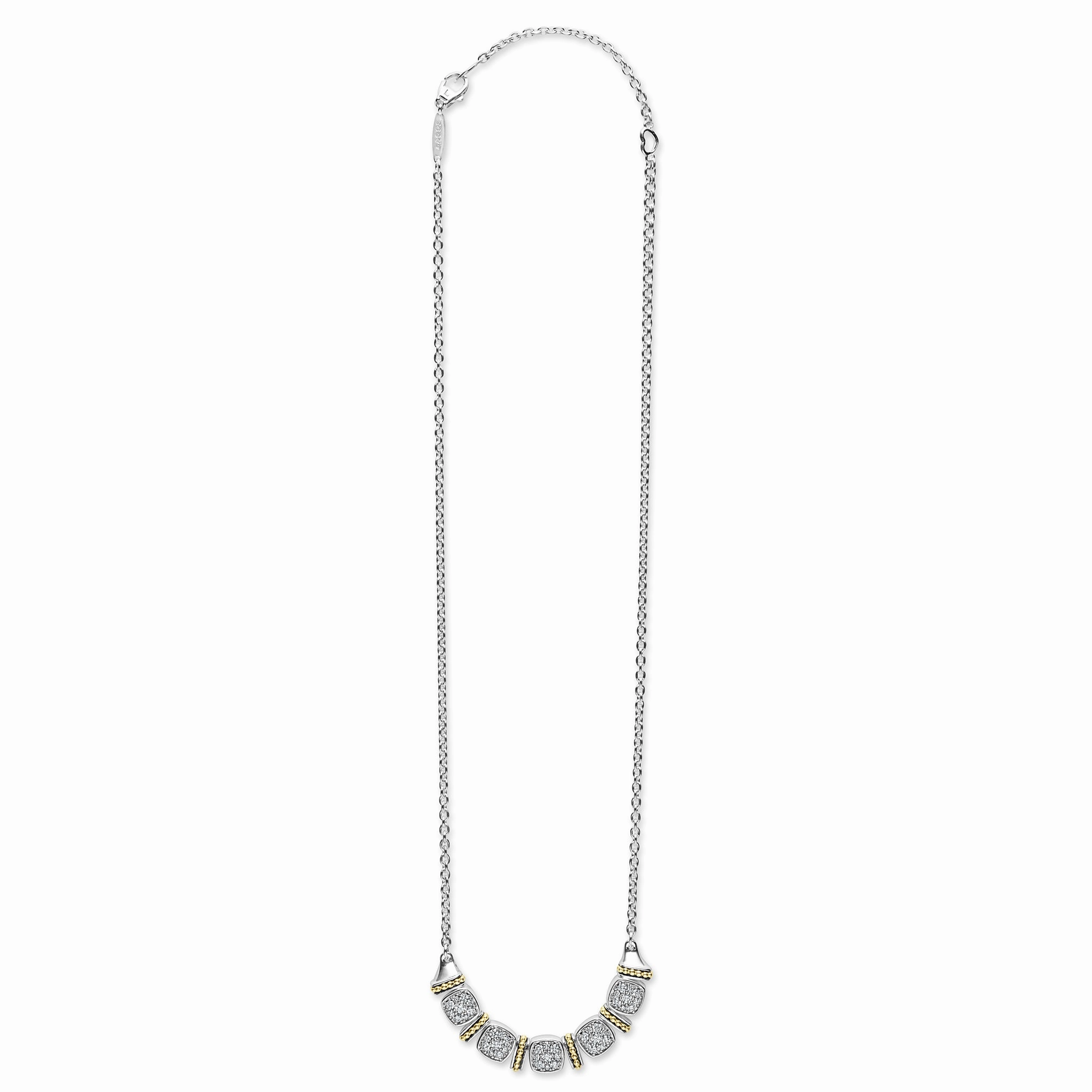 Rittenhouse Two-Tone Five Station Diamond Necklace