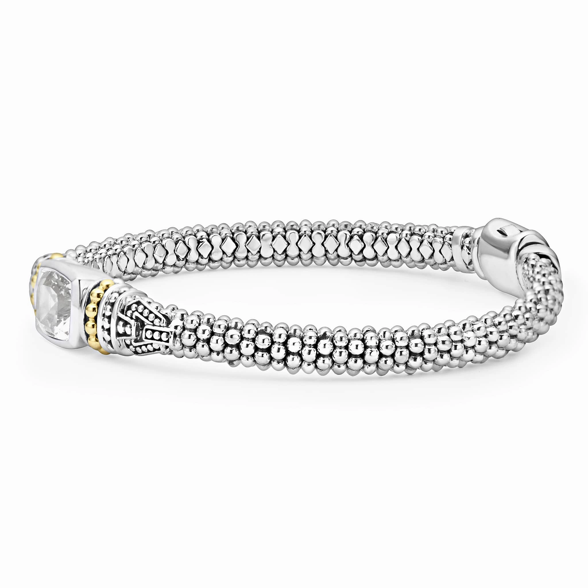 Rittenhouse White Topaz Caviar Bracelet | 6mm