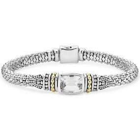 Rittenhouse White Topaz Caviar Bracelet | 6mm