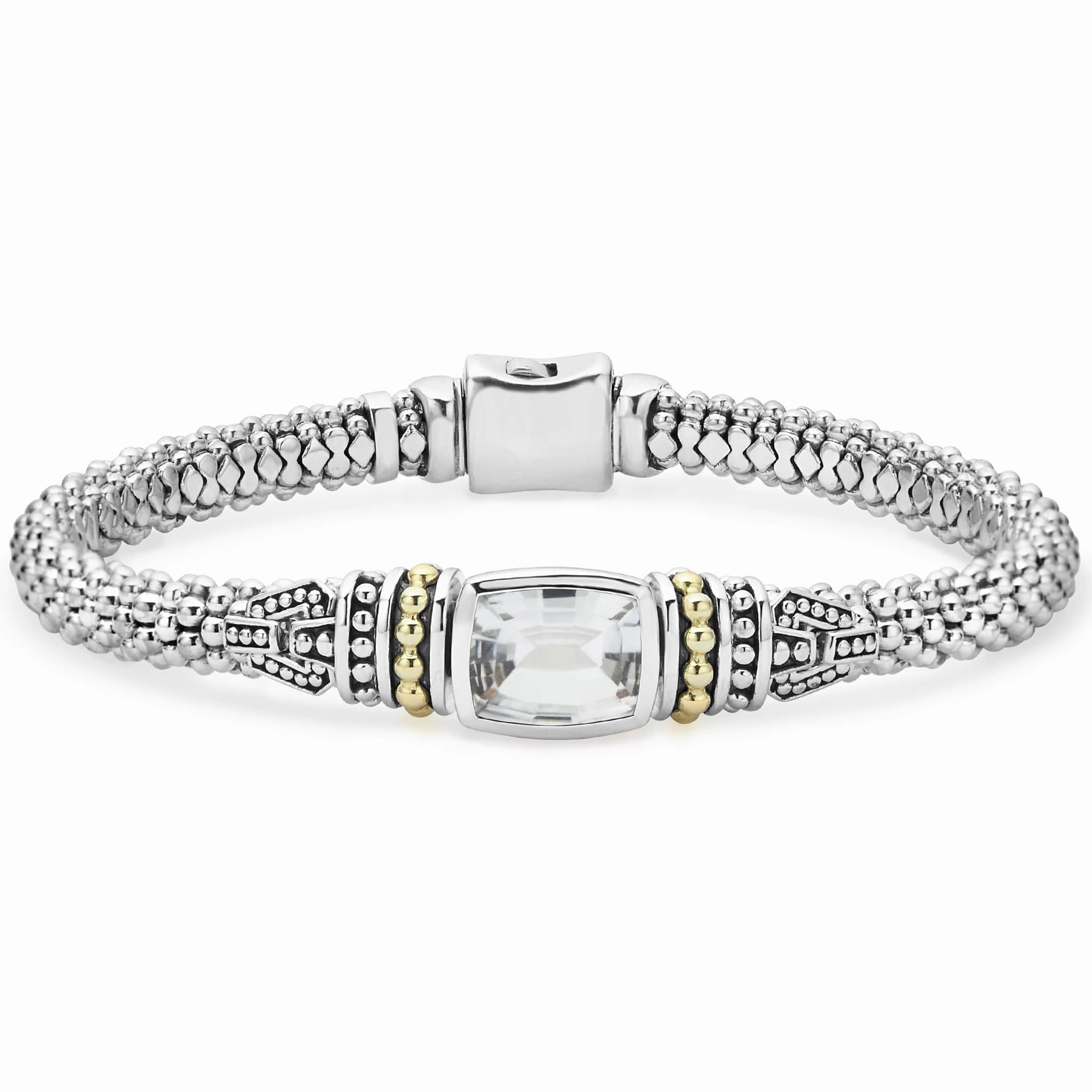 Rittenhouse White Topaz Caviar Bracelet | 6mm