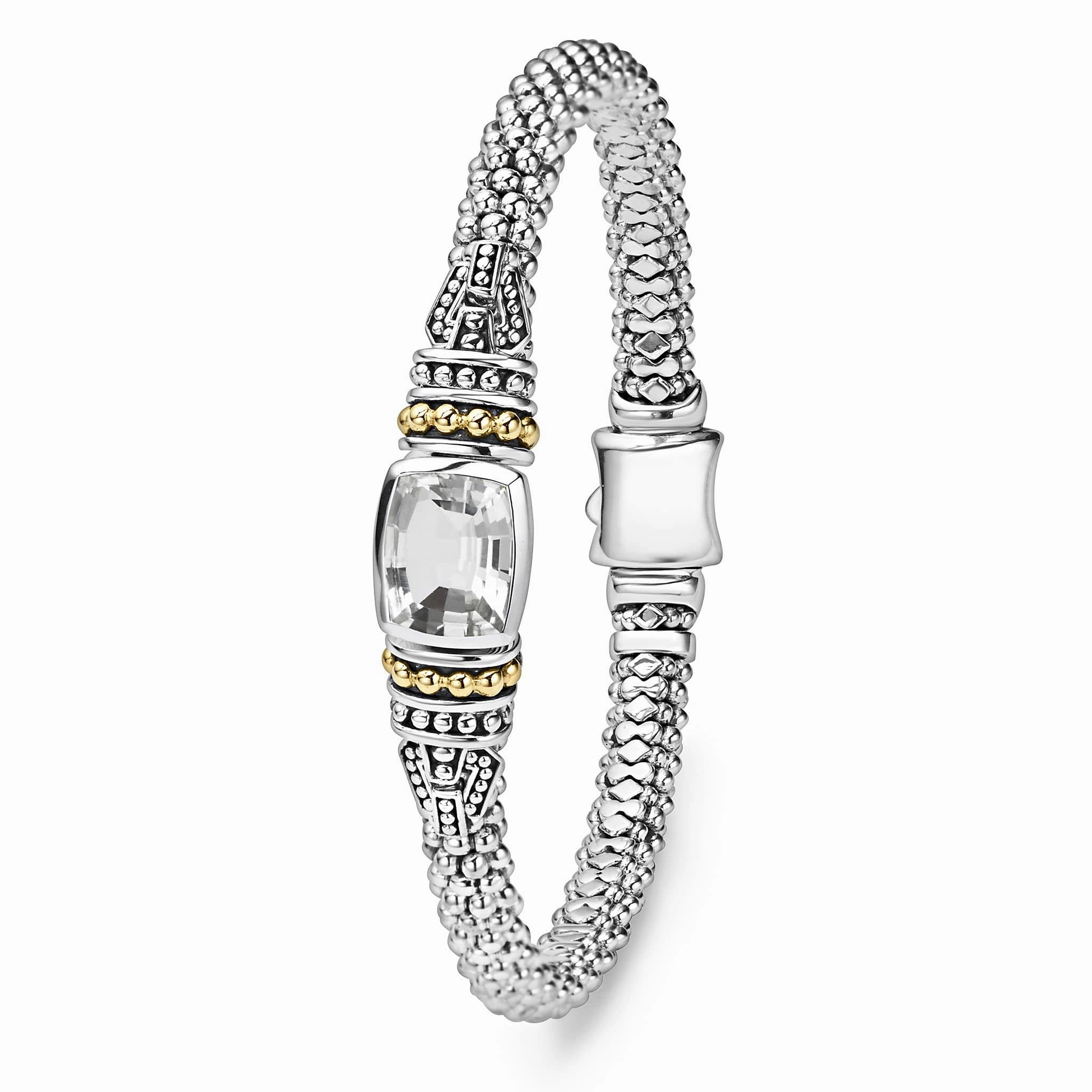 Rittenhouse White Topaz Caviar Bracelet | 6mm