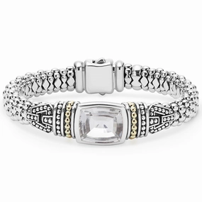 Rittenhouse White Topaz Caviar Bracelet | 9mm