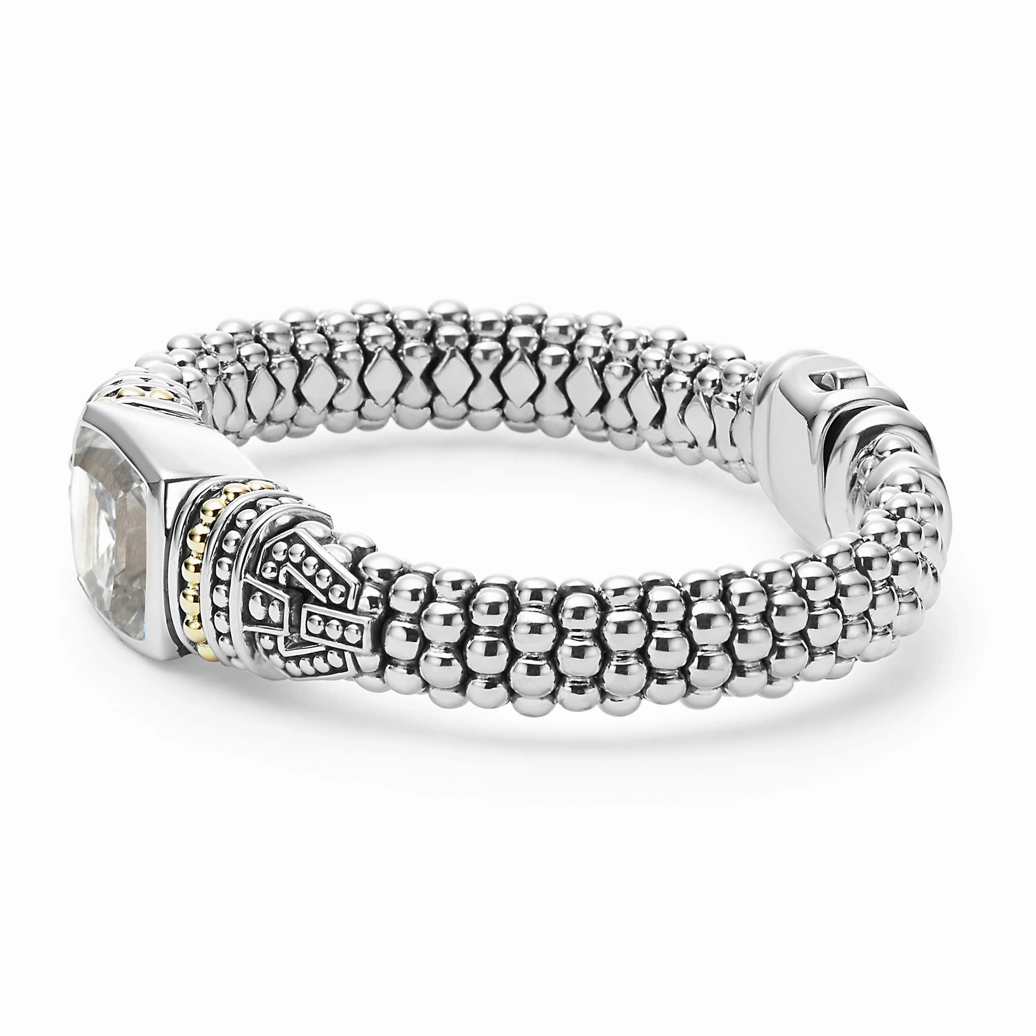 Rittenhouse White Topaz Caviar Bracelet | 9mm
