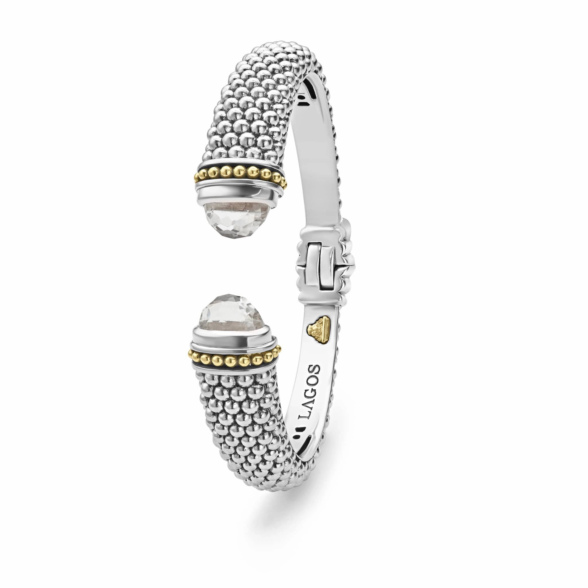 Rittenhouse White Topaz Cuff Bracelet | 12mm