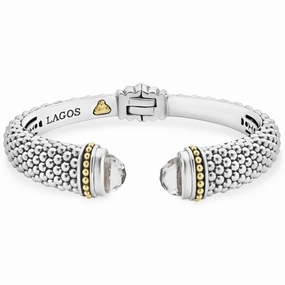 Rittenhouse White Topaz Cuff Bracelet | 12mm