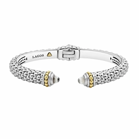 Rittenhouse White Topaz Cuff Bracelet | 8mm