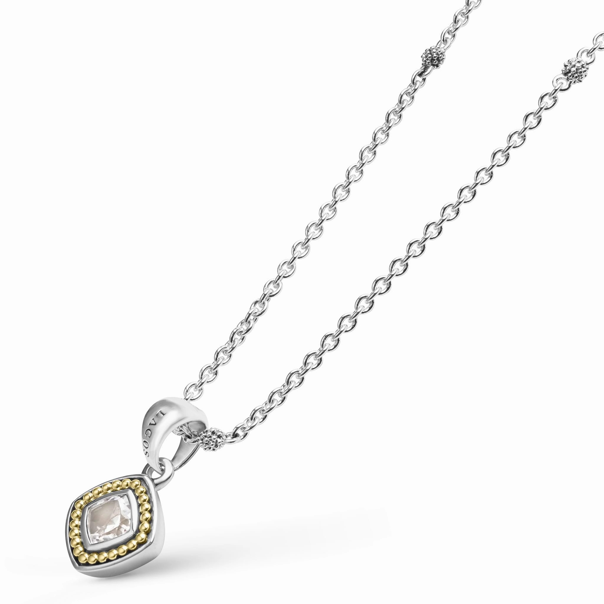 Rittenhouse White Topaz Pendant Necklace