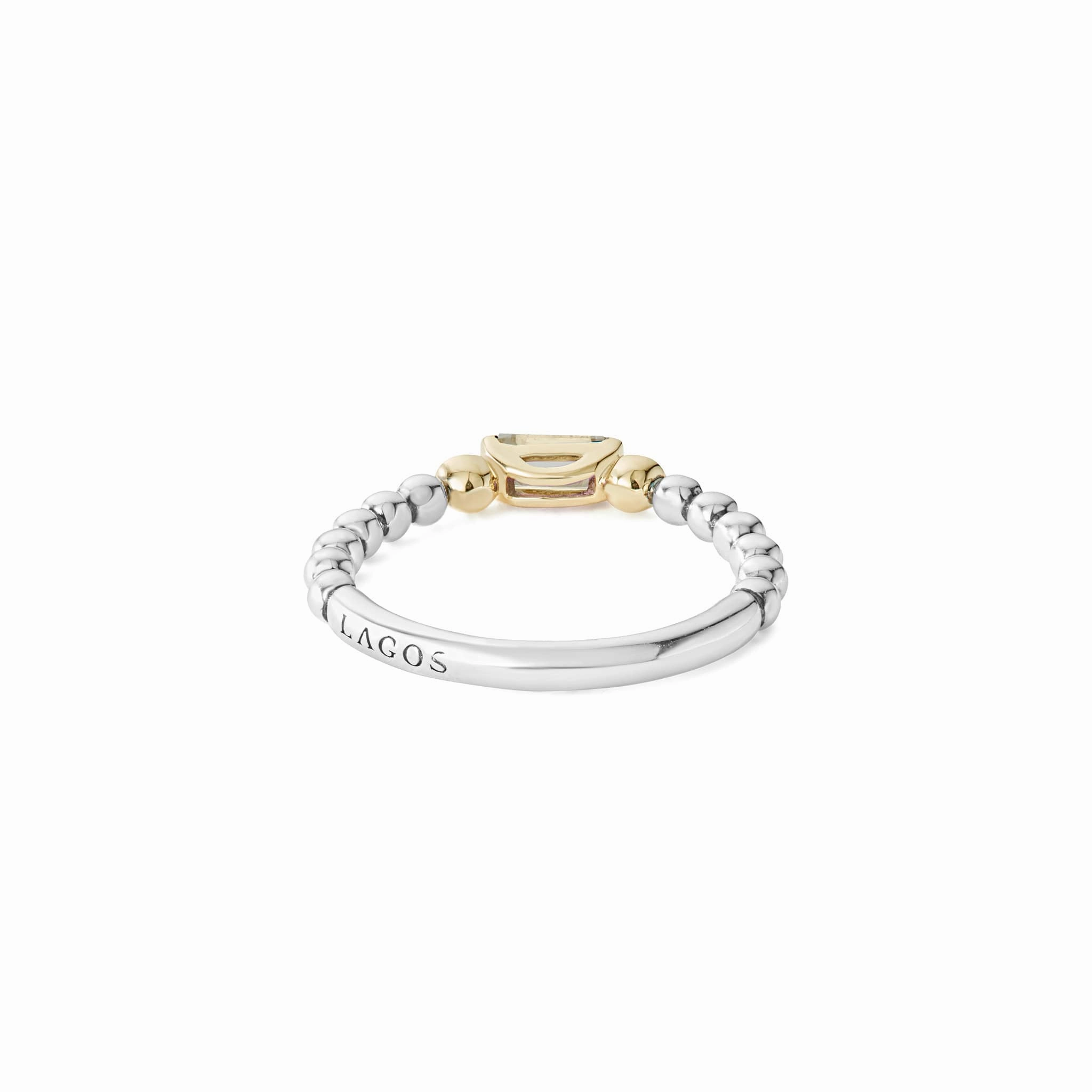 Rittenhouse White Topaz Stacking Ring with Diamonds