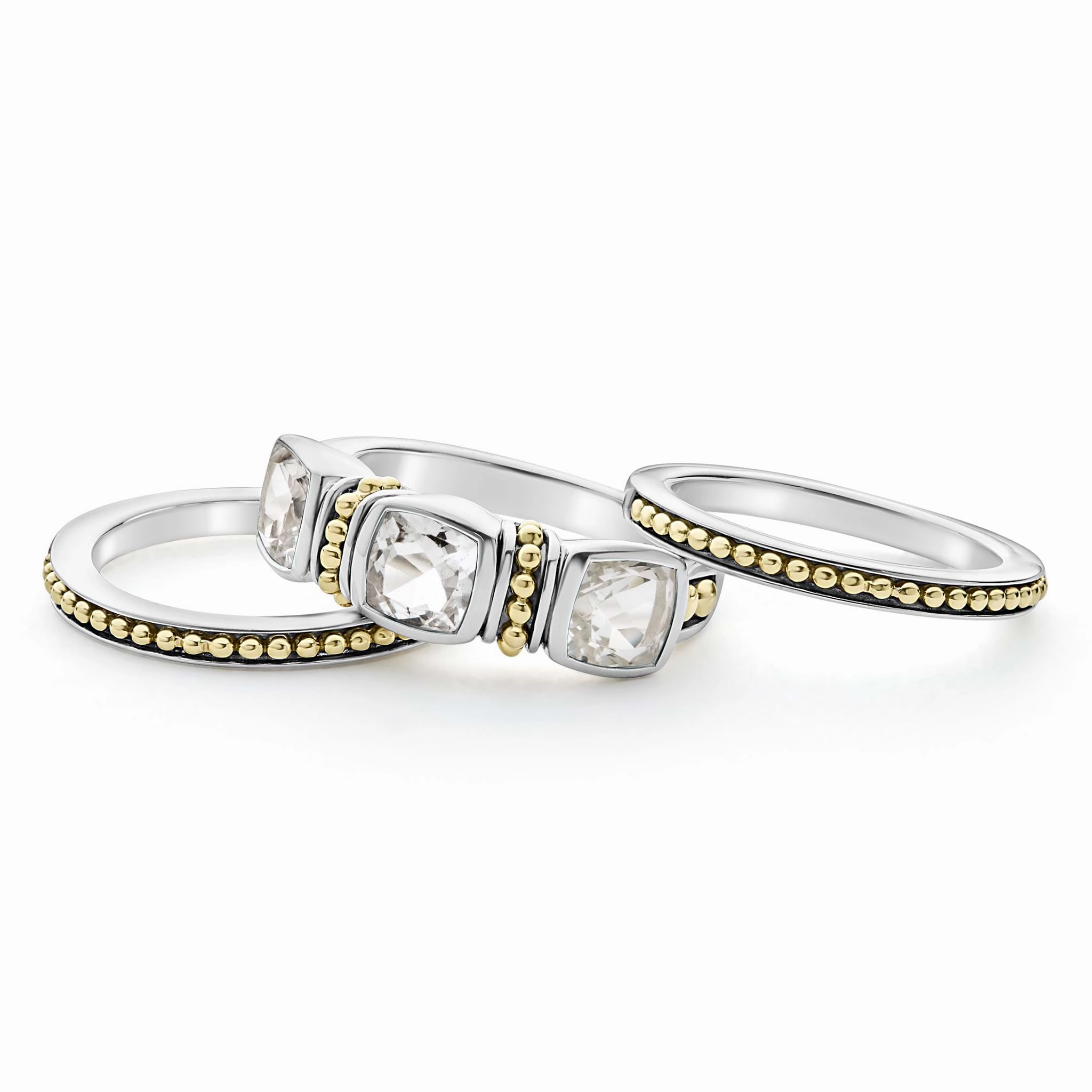 Rittenhouse White Topaz Stacking Rings
