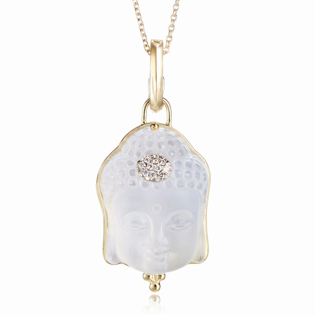Rock Crystal Buddha Pendant