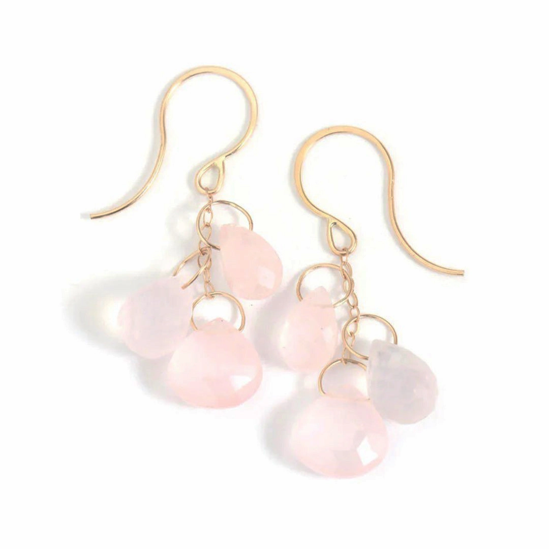 Rose Quartz Drop Earrings