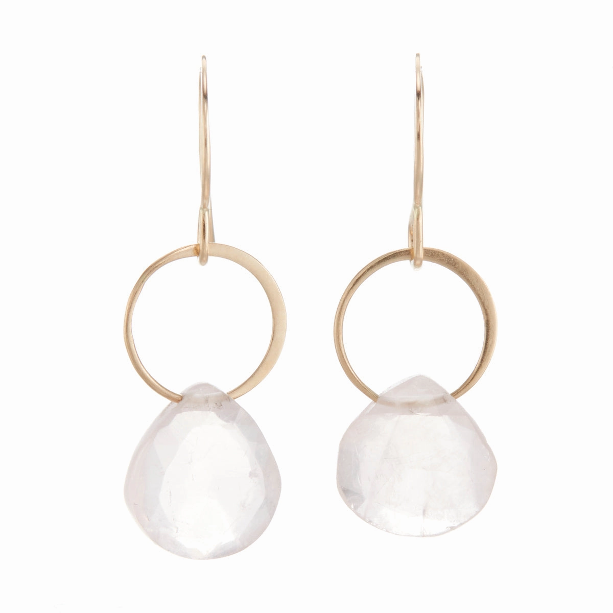 Rose Quartz Drop Earrings