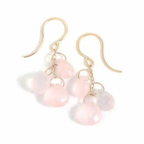 Rose Quartz Drop Earrings