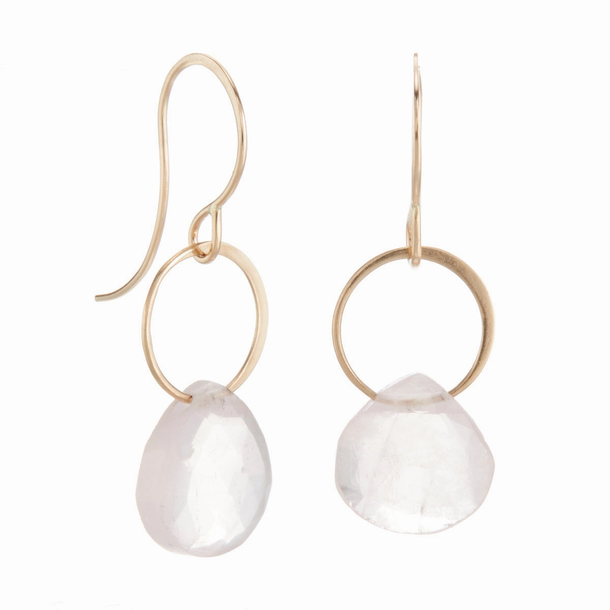 Rose Quartz Drop Earrings
