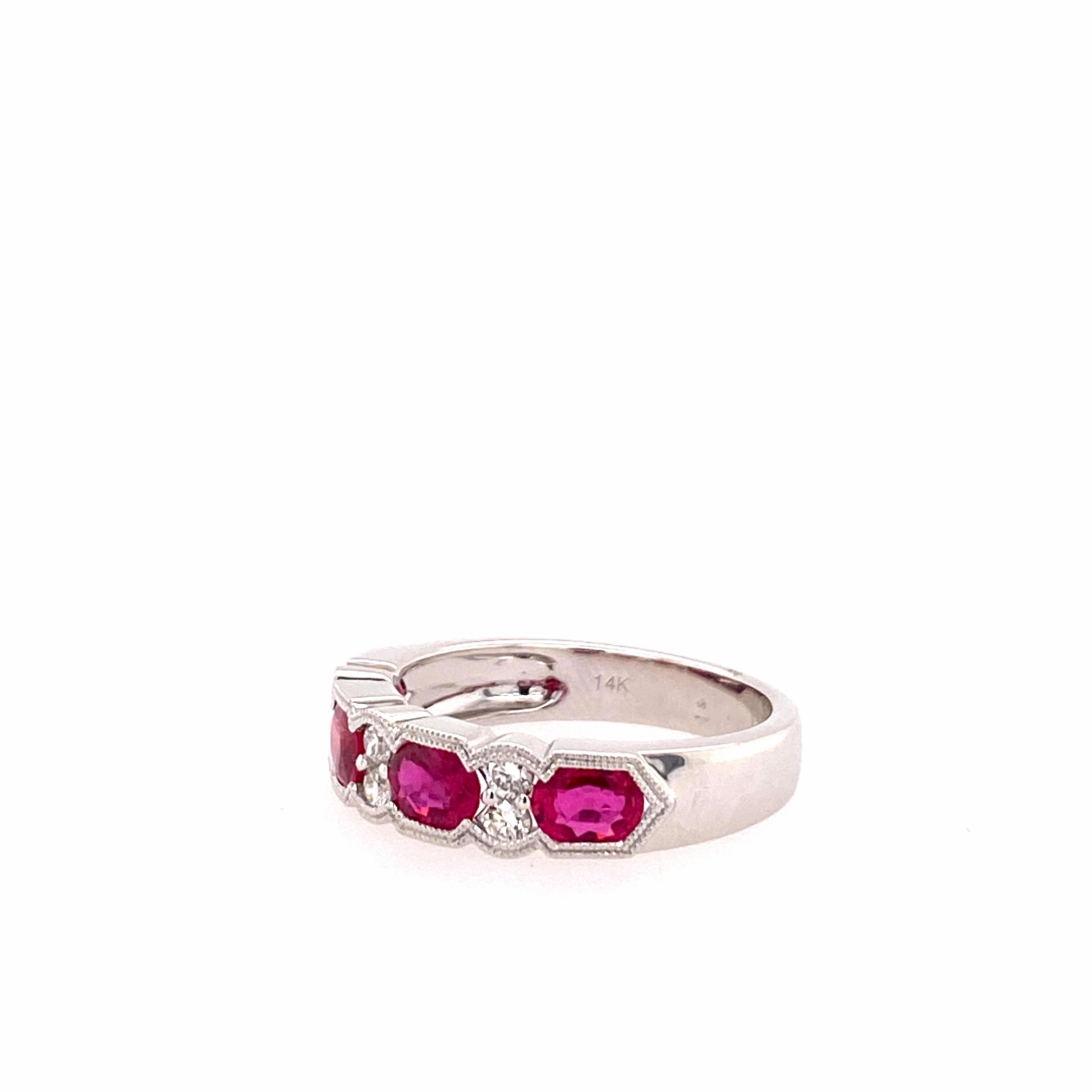 Ruby and diamond ring