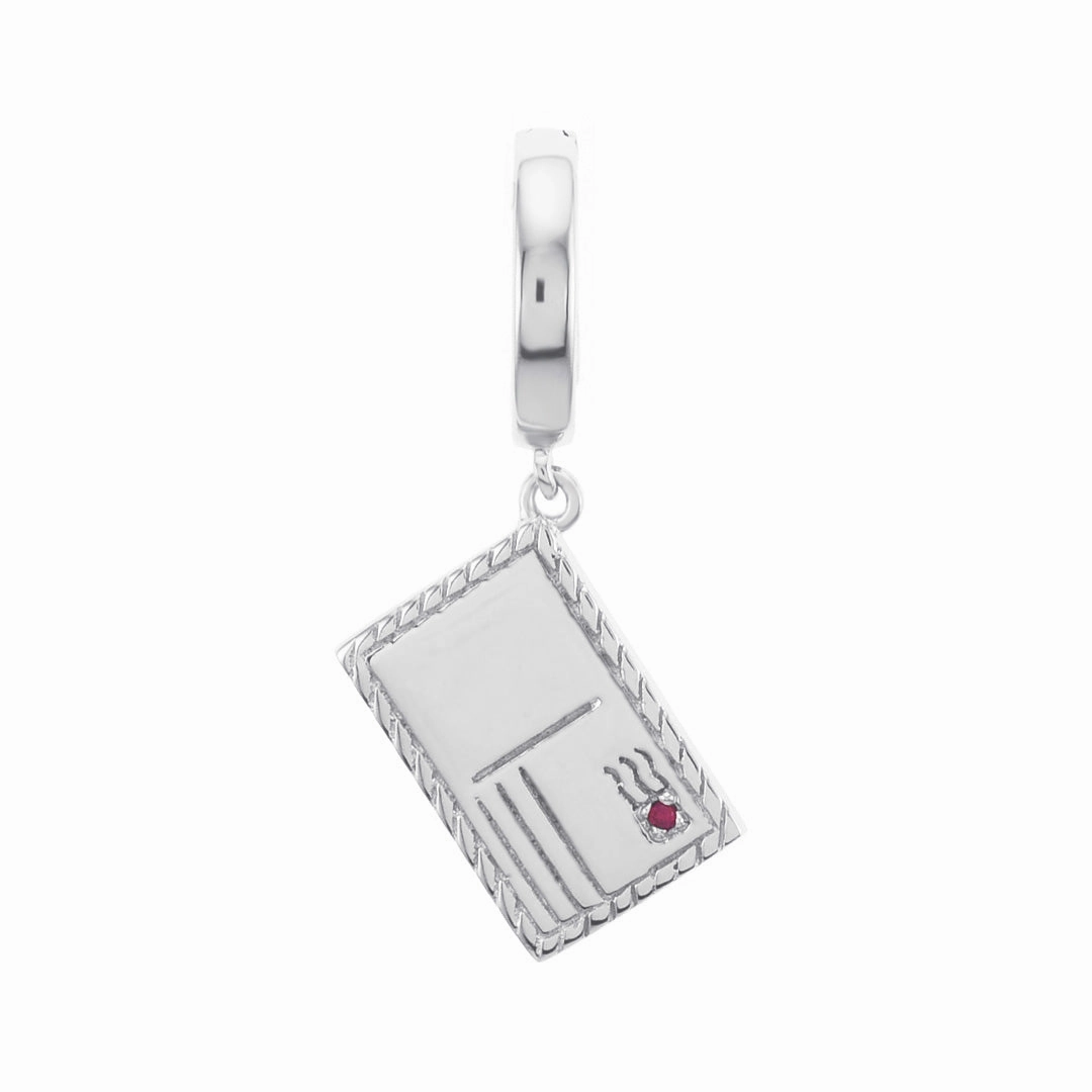 Ruby Postcard Charm