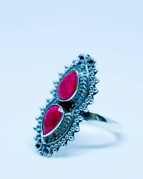 Ruby Ring ~ Sterling Silver 925 ~ MR040