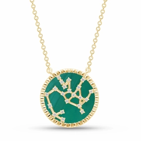 Sagittarius Necklace, 18k Gold