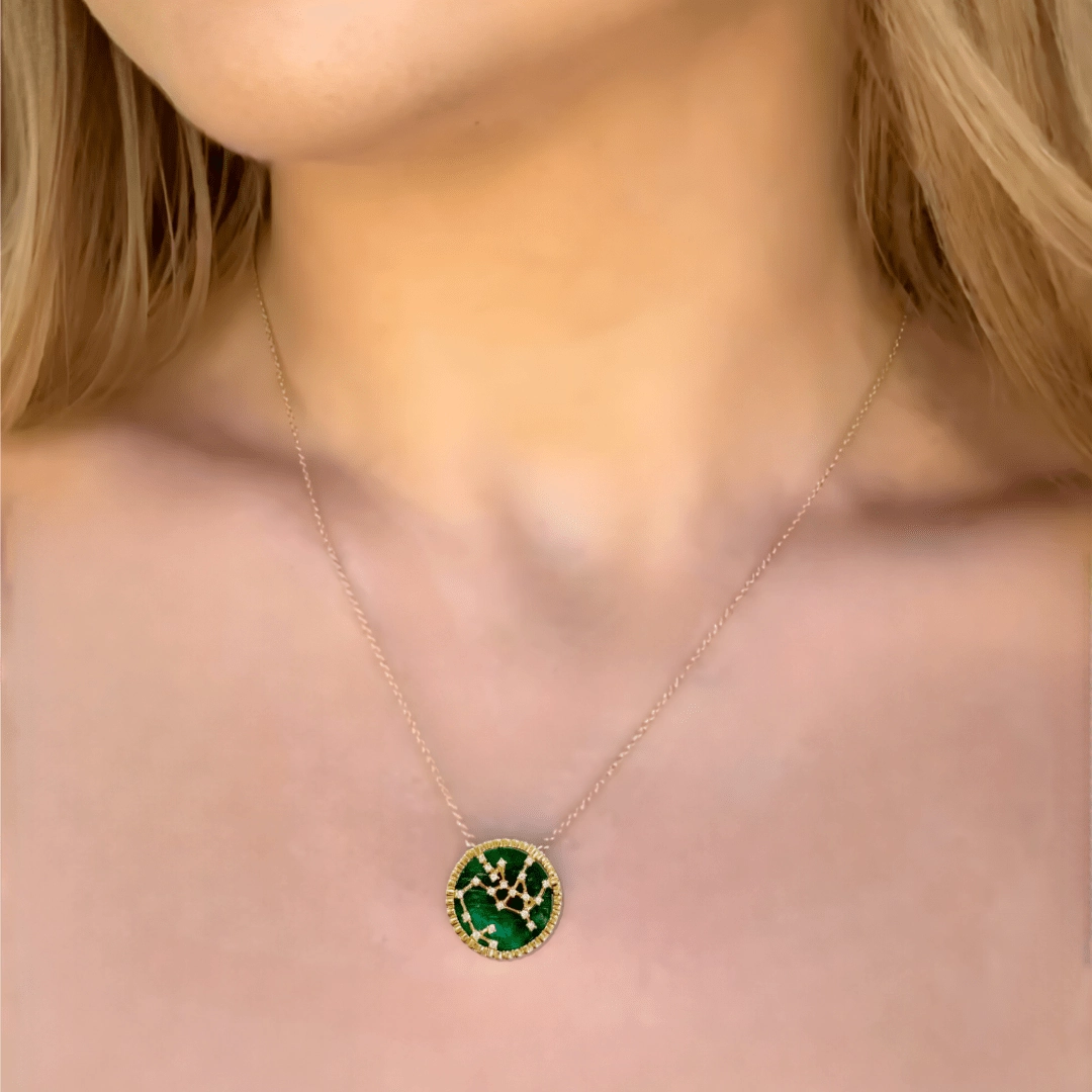 Sagittarius Necklace, 18k Gold