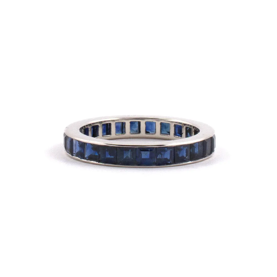 Sapphire Channel-Set Eternity Ring
