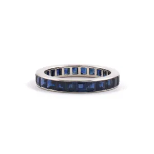 Sapphire Channel-Set Eternity Ring