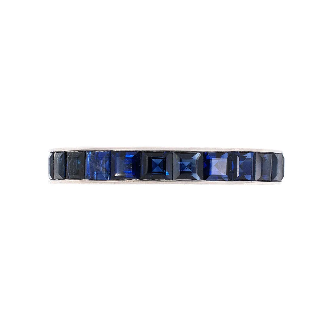 Sapphire Channel-Set Eternity Ring
