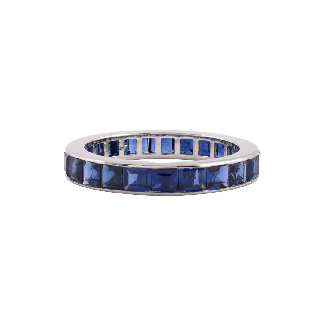 Sapphire Channel-Set Eternity Ring