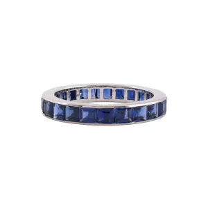 Sapphire Channel-Set Eternity Ring