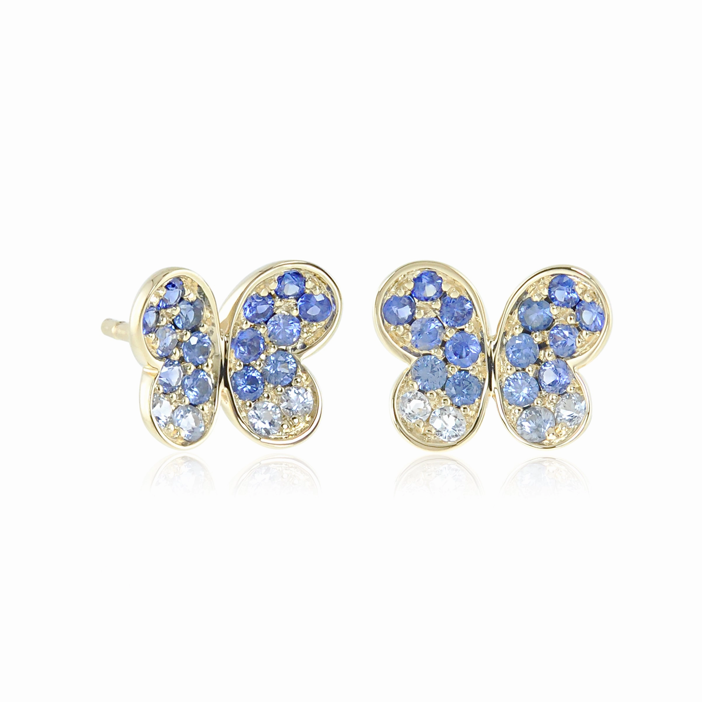 Sapphire Butterfly Earrings