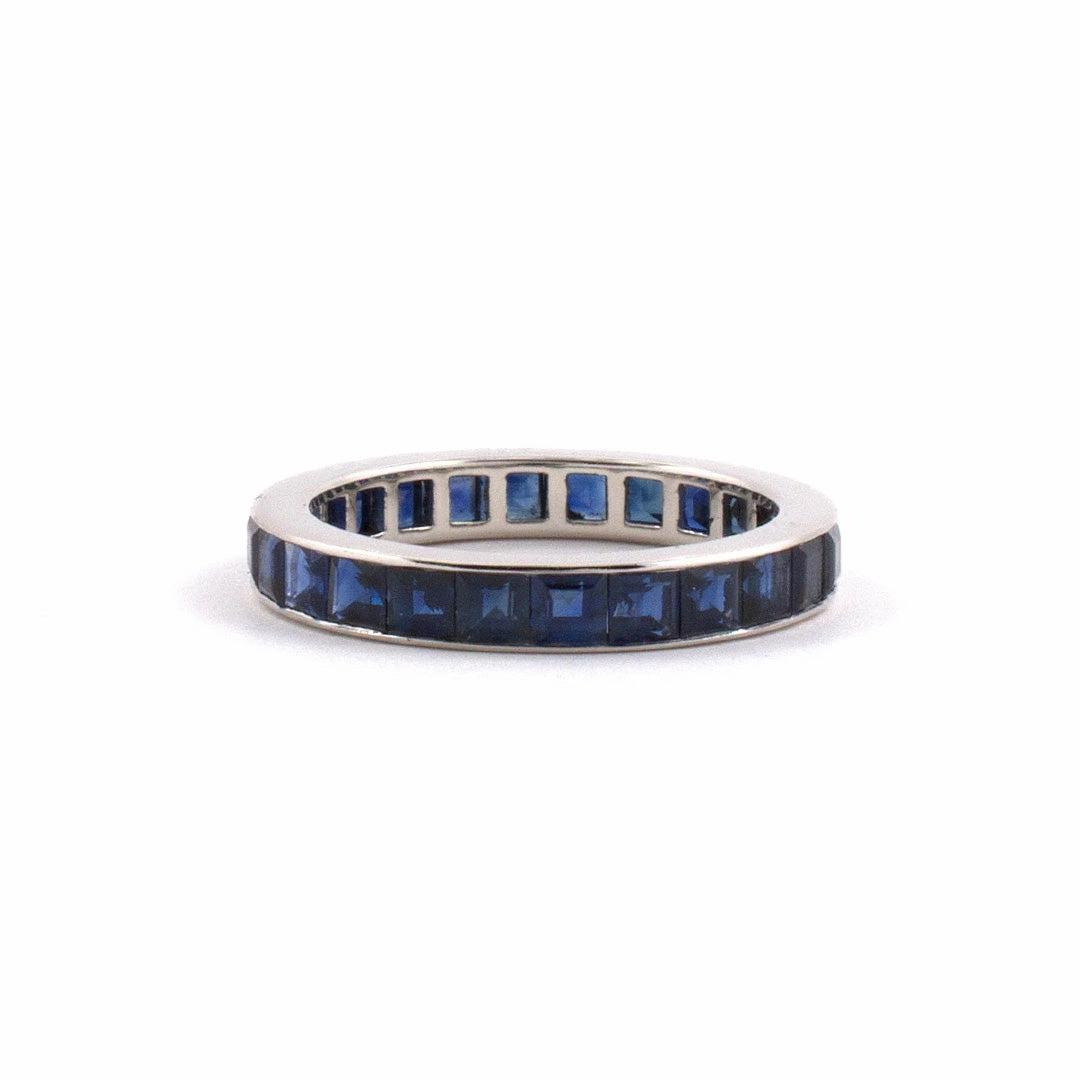 Sapphire Channel-Set Eternity Ring