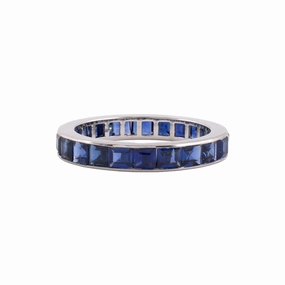 Sapphire Channel-Set Eternity Ring