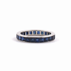Sapphire Channel-Set Eternity Ring