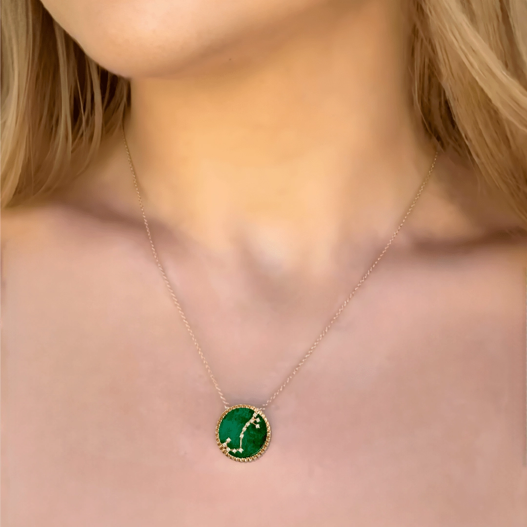 Scorpio Necklace, 18k Gold