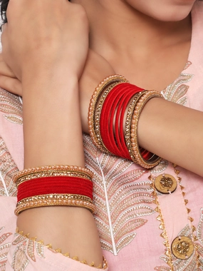 Set Of 24 Solid Handcrafted Bangles